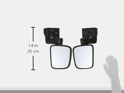 11002.09 | Omix | Black Door Mirror Kit | OE Reference: 55395060K | Fits 1987-2006 Jeep Wrangler YJ/TJ