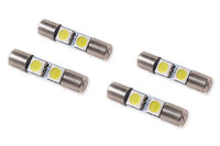 Set of 4 28mm SMF2 LED Bulb Warm White Diode Dynamics