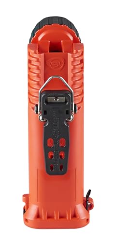 Streamlight Survivor Pivot 325-Lumen Right Angle Articulating Dual Beam Flashlight with Clip, Alkaline Batteries and Orange