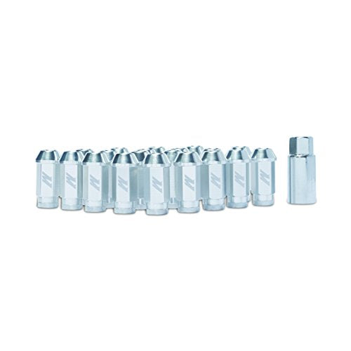 M12 x 1.25 Mishimoto Aluminum Locking Lug Nuts, Silver