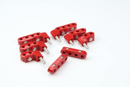 Horizontal Wire Separator Smoothie KIT for 7-8mm Plug Wires, 6 Brackets, 2 2-Place, 2 3-Place, and 4 4-Place SEPARATORS, RED