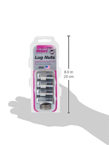 Regular MCGARD 61002 Chrome .746" Shank Style Lug Nut Set (M12 x 1.5 Thread Size) - Set of 4