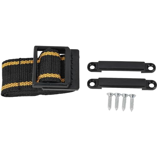 Attwood Small Battery Box 9082-1 with Mounting Kit and Strap, Fits Series 16 and U1 Batteries, Black