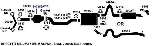 Exhaust Tail Pipe AP Exhaust Products 64645