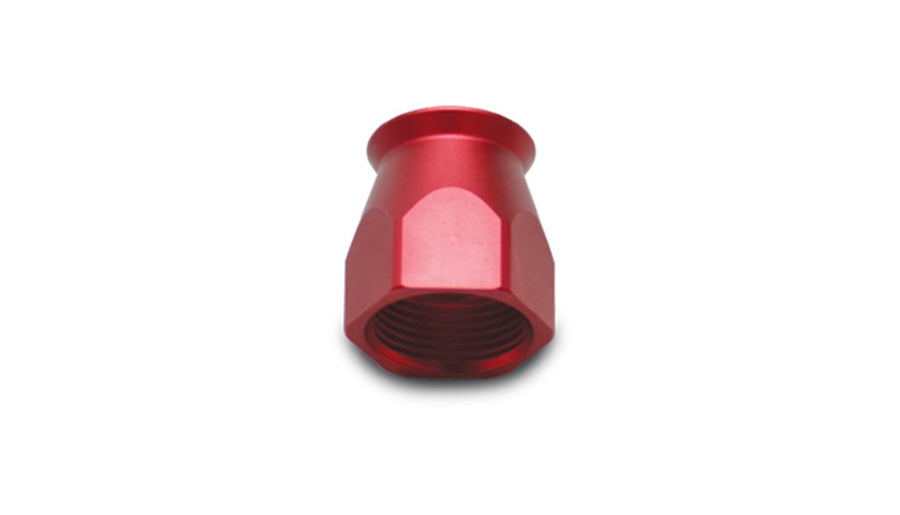 28960R Vibrant Power Fitting, Hose End Socket, PTFE, Replacement, 10AN, Aluminum, Red Anodized, for Vibrant Performance 28000 series and 29000 series Hose Ends for PTFE Line Flex Hose, each