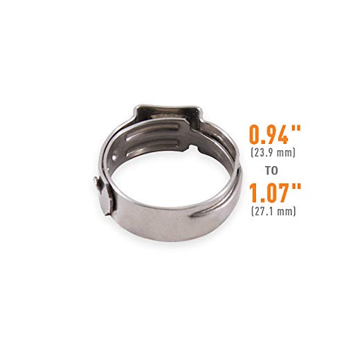 Stainless Steel Mishimoto Ear Clamp, 0.94"-1.07" (23.9mm-27.1mm)
