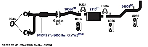 Exhaust Pipe AP Exhaust Products 38596