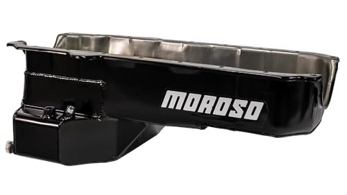 Moroso Steel Wet Sump Oil Pan 20179, Fits Small Block Chevy Pre-85 Blocks Inc Dart SHP, 93-97 Camaro/Firebird