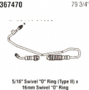 Power Steering Gates 367470 Hose Assembly Pressure Line