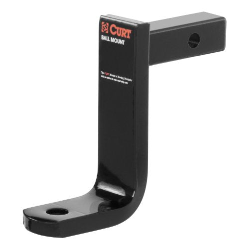 CURT 45028 Trailer Hitch Ball Mount Class 1, Fits 1-1/4-Inch Receiver, 2,000 lbs, 3/4-Inch Hole, 6-Inch Drop, 4-5/8-Inch Rise