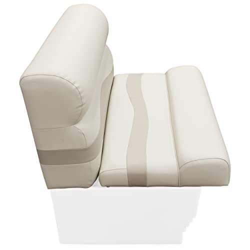Wise Premier Series BM1144-1066 Pontoon 36" Bench Seat Cushion Set, Stone/Mocha Java/Khaki