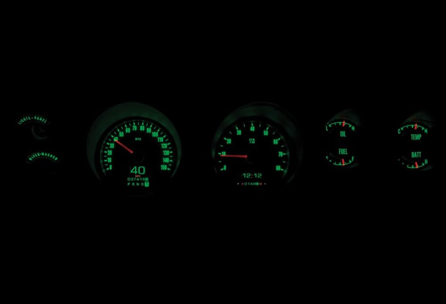 Dakota Digital Retrotech Gauge Instrument System RTX-71D-CHG-X Compatible with 1971-74 B-Body Rallye: Plymouth GTX, Road Runner and Dodge Charger, and 1971 Super Bee