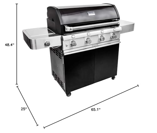 Saber Grills R67CC1117 4-Burner Cast Black Grill Cart