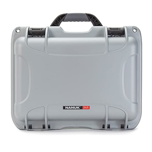 Waterproof Nanuk 915 Hard Case with Padded Dividers - Silver