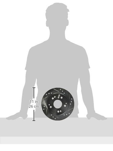 Power Stop Rear JBR910XPR Drilled & Slotted Rotor Pair For Acura Integra, Acura RSX, Honda Accord, Honda Civic [Model Specific]
