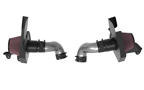 Cold Air Intake System K&N: High-Flow Air Filter, Increase Performance & Acceleration: Compatible with 2024-2025 Ford: Mustang, 69-3541TC
