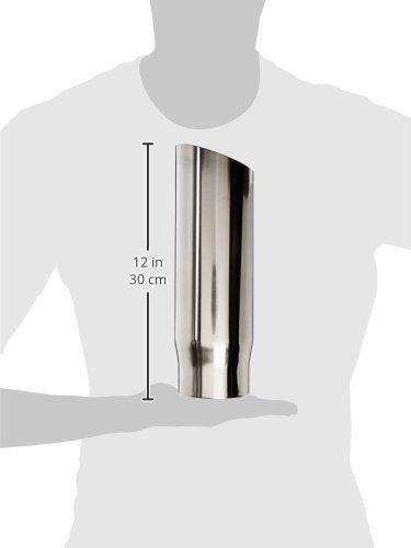 Vibrant Performance 1561 Vibrant Power Exhaust Tip, Weld-On, 3.00 in. Inlet I.D, 3.50 in. Outlet O.D, Single Wall, Angle Cut, 11.00 in. long, 304 Stainless Steel, Mirror Polished, each