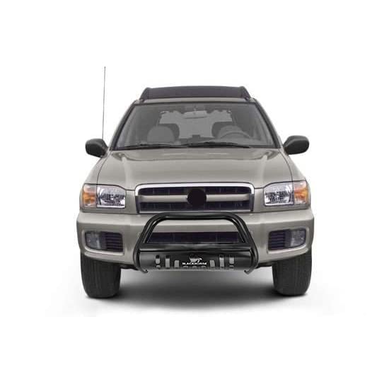 Bull Bar Black Horse Skid Plate Compatible with 1999-2003 Infiniti QX4|1996-2004 Nissan Pathfinder-BB110009A-SP