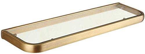 Antique Glass BTBT Singledeck Shelves, Wallmounted, Copper Bathroom Shelves, 50.5 * 15cm Bathroom Shelf