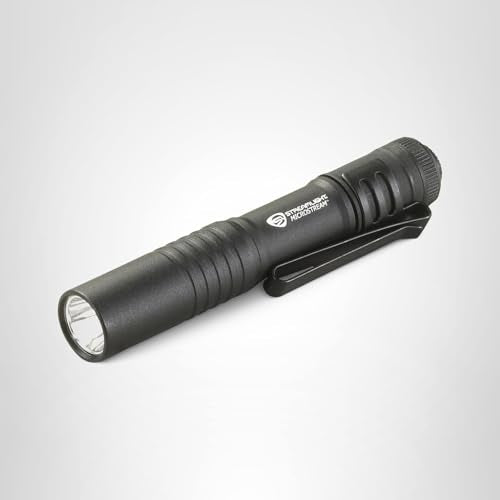 Streamlight MicroStream 66318 45-Lumen Everyday Carry Pocket Flashlight with AAA Alkaline Battery, Black
