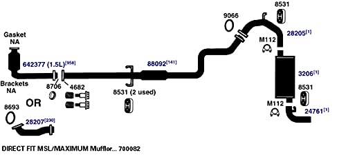 Muffler AP Exhaust 3206