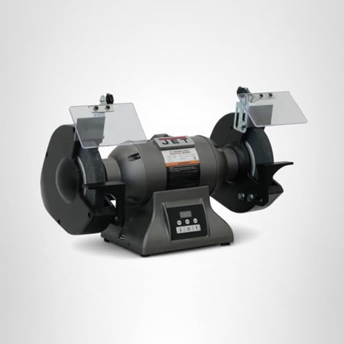 JET 1 HP 8-Inch Industrial Bench Grinder, Variable Speed, 115/230V 1Ph (IBG-8VS)