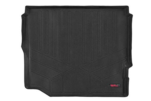 Rough Country Cargo Mat Rear for Jeep Wrangler JL Unlimited (2018-2025) - Custom Fit, Heavy-Duty, All-Weather Protection