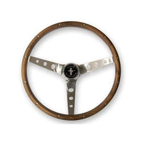 15" Wood Steering Wheel Scott Drake - (966)