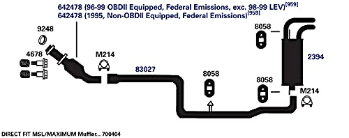 Exhaust Pipe AP Exhaust Products 83027