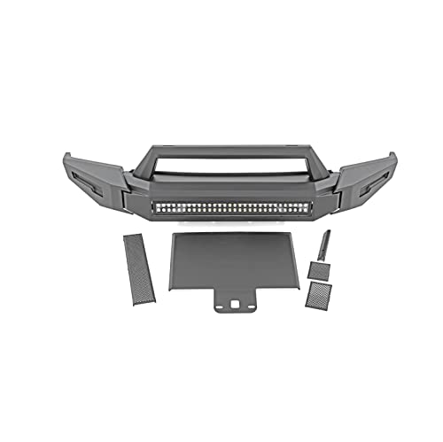 Heavy Duty Black Horse Armour II Modular Front Bumper Modular Matte Black Compatible with 2019-2021 Chevrolet Silverado 1500-AFB-SI17-K2