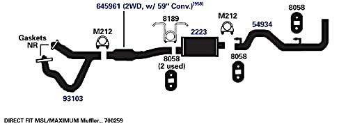 Exhaust Bracket AP Exhaust Products 8189