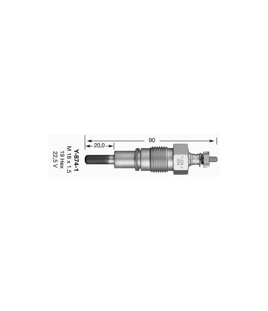 Y-874-1 NGK (5326) Glow Plug, Pack of 1