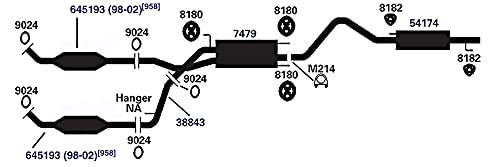 Exhaust Muffler AP Exhaust Products 7479