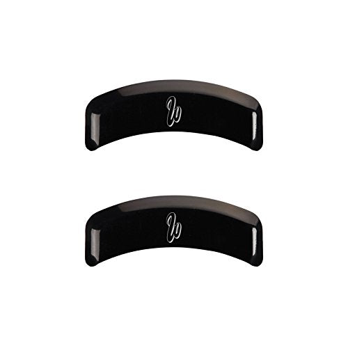 MGP Caliper Covers 'West Coast Customs Baseball' Logo Engraved Black Powder Coat Finish 13012SWCWBK Front Caliper Cover, (Set of 4)