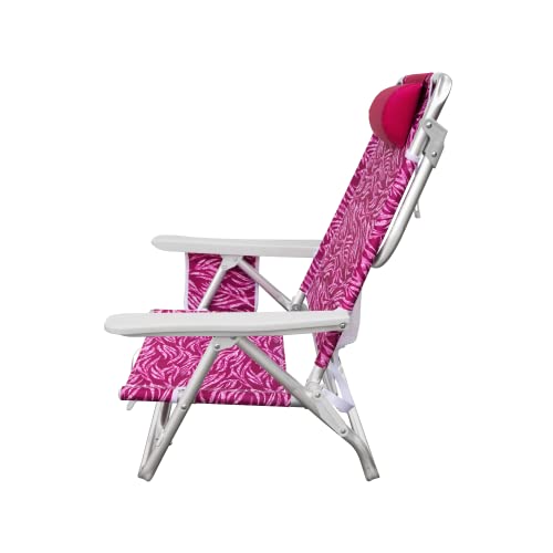 Backpack Hurley Beach Outdoor Chair, One Size, Lightweight, Alloy Steel, Coral Passion Fruit