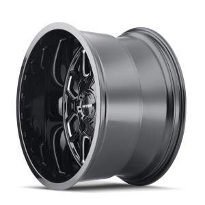 Cogent MAYHEM 8107 Gloss Black/Milled Spokes 20X9 5-139.7/5-150 0mm 110mm Wheel with Painted (0 x 9. inches /5 x 139 mm, 0 mm Offset)
