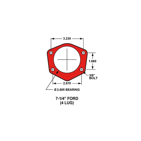 P-Brake Kit FDP-LP 11.00" - Red