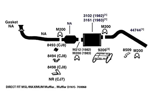Exhaust Tail Pipe AP Exhaust Products 44744