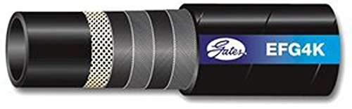 Gates Synthetic Rubber 12EFG4KXLL Spiral Wire Hose, SAE 100R12, 200' Length, 0.75" ID, 4000 Working PSI, 40°F to +250°F Temperature Range