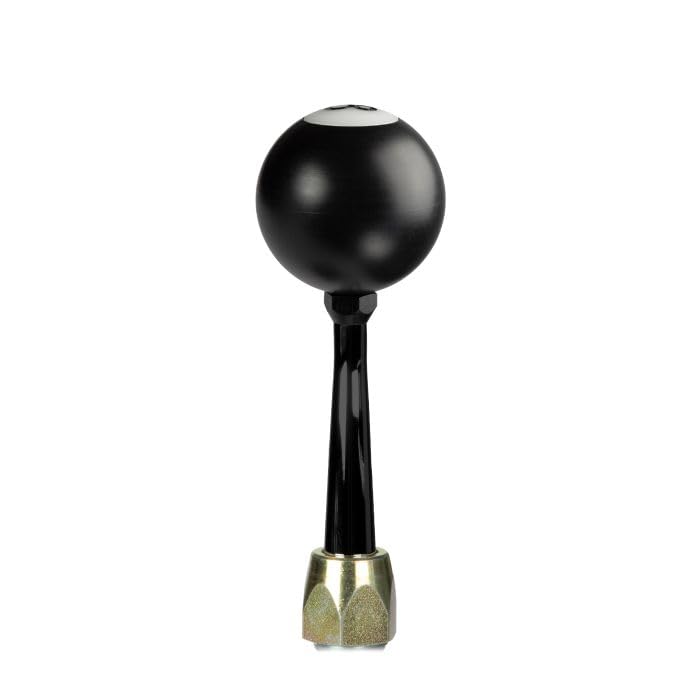 ES Shifter Lokar Performance Products Gm 4L80 Black 6" Straight Lever 8-Ball Knob