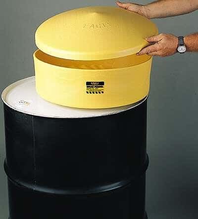 Eagle Drum Funnel HDPE, Spout for 2 (in) NPT Bungs, Yellow