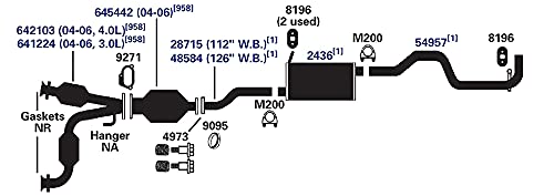 Exhaust Muffler AP Exhaust Products 2436