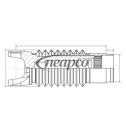 Aluminum Neapco Yoke N3-85-4840-AP Shaft Kits