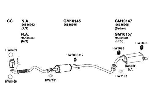GM10157 Ansa - Rear Exhaust Muffler