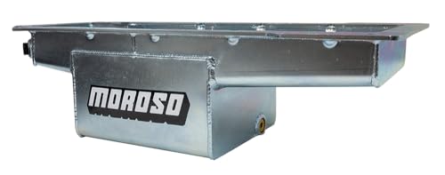 Moroso Steel 20733 Gen 3 Chrysler Mopar Hemi Oil Pan, Center Sump Swaps, Fits 5.7/6.1/6.4 L Engines, 6.5" Deep