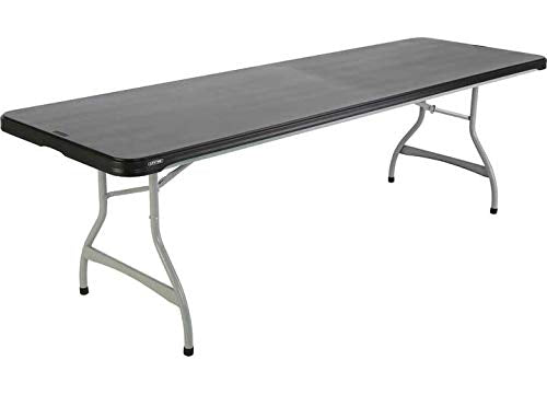 Commercial 8 Ft Folding Stacking Table (Black)