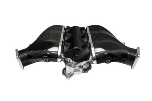 ALPHA GT-R Carbon Fiber/Billet Intake Manifold Standard Fuel Rail (6 Injector) Green AMS Performance