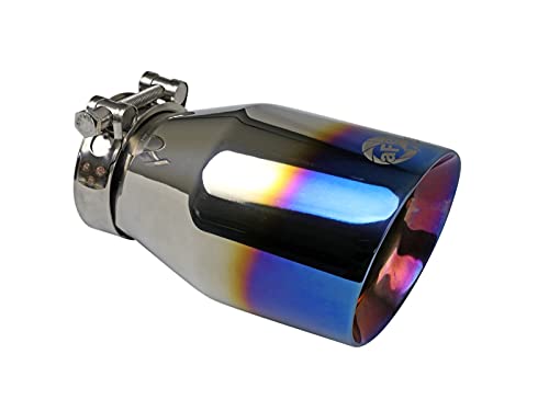 aFe Power MACH Force-Xp 49-36437-L 3 to 2-1/2 IN Stainless Steel Axle-Back Exhaust w/Blue Flame Tip, fits Audi Allroad 13-16 L4-2.0L (t)