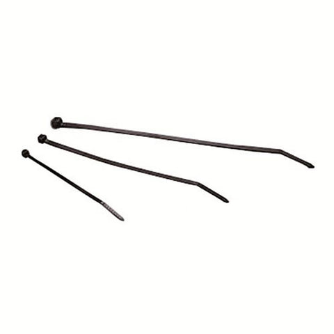 7" WirthCo 80107 50Lb Black Cable Ties-100Pc Bag