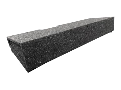 Atrend Bbox Dual 12" Sealed Carpeted Subwoofer Enclosure A184-12CP - Fits 2007 - 2020 Chevrolet/GMC Silverado/Sierra Crew Cab, Charcoal